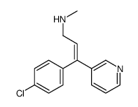 3-(4-chlorophenyl)-N-methyl-3-pyridin-3-ylprop-2-en-1-amine Structure