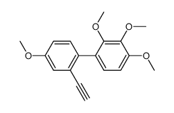 2'-ethynyl-2,3,4,4'-tetramethoxybiphenyl结构式