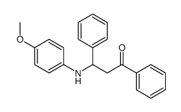 3-(4-methoxyanilino)-1,3-diphenylpropan-1-one Structure