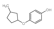 4-[(3-甲基环戊基)氧基]-苯酚结构式