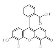 2-(4,5-dichloro-6-hydroxy-3-oxo-xanthen-9-yl)benzoic acid Structure