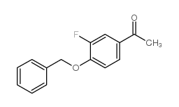 4′-苄氧基-3′-氟苯乙酮结构式