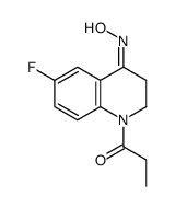 1-[(4Z)-6-fluoro-4-hydroxyimino-2,3-dihydroquinolin-1-yl]propan-1-one Structure