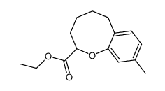 ethyl 9-methyl-3,4,5,6-tetrahydro-2H-benzo[b]oxocine-2-carboxylate Structure