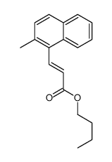 butyl 3-(2-methylnaphthalen-1-yl)prop-2-enoate Structure