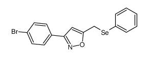 3-(4-bromophenyl)-5-(phenylselanylmethyl)-1,2-oxazole Structure