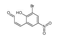 3-(3-bromo-2-hydroxy-5-nitrophenyl)prop-2-enal Structure