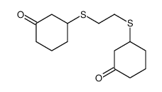 3-[2-(3-oxocyclohexyl)sulfanylethylsulfanyl]cyclohexan-1-one结构式