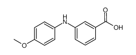 3-[N-(4-methoxyphenyl)amino]benzoic acid structure