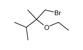 2-ethoxy-1-bromo-2,3-dimethyl-butane Structure