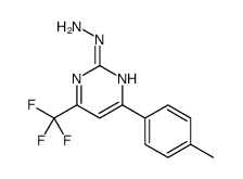 Pyrimidine, 2-hydrazinyl-4-(4-methylphenyl)-6-(trifluoromethyl) Structure
