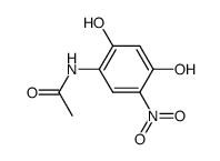 acetic acid-(2,4-dihydroxy-5-nitro-anilide) Structure