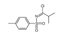 2-methyl-N-(4-methylphenyl)sulfonylpropanimidoyl chloride Structure