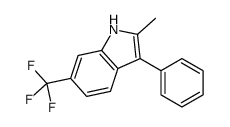 2-methyl-3-phenyl-6-(trifluoromethyl)-1H-indole结构式