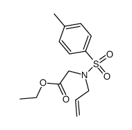 N-allyl-N-(ethoxycarbonylmethyl)toluene-4-sulfonamide Structure