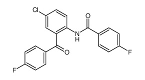 N-[4-chloro-2-(4-fluoro-benzoyl)-phenyl]-4-fluoro-benzamide结构式