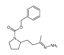 benzyl 2-(3-hydrazonobutyl)pyrrolidine-1-carboxylate Structure
