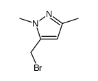 5-溴甲基-1,3-二甲基-1H-吡唑结构式