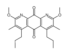 2,8-Dimethoxy-3,7-dimethyl-4,6-dipropylpyrido[3,2-g]quinoline-5,10-dione结构式