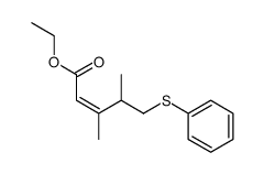 ethyl (Z)-3,4-dimethyl-5-(phenylthio)pent-2-enoate Structure