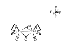 {(Cp(CO)Fe)2(μ-CO)(μ-η1,η2-vinyl)}PF6 Structure