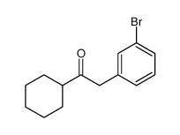 2-(3-bromophenyl)-1-cyclohexylethanone结构式