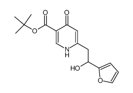 6-<2-(2-furanyl)-2-hydroxyethyl>-1,4-dihydro-4-oxo-3-pyridinecarboxylic acid t-butyl ester Structure