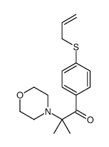 2-methyl-2-morpholin-4-yl-1-(4-prop-2-enylsulfanylphenyl)propan-1-one结构式