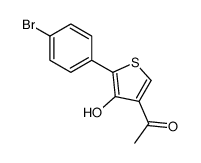 1-[5-(4-bromophenyl)-4-hydroxythiophen-3-yl]ethanone结构式