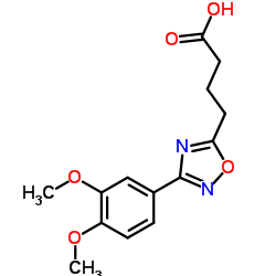 4-[3-(3,4-Dimethoxyphenyl)-1,2,4-oxadiazol-5-yl]butanoic acid Structure