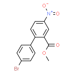 METHYL 4'-BROMO-4-NITRO[1,1'-BIPHENYL]-2-CARBOXYLATE结构式