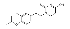 1-[2-(3-methyl-4-propan-2-yloxyphenyl)ethyl]-2-sulfanylidene-1,3-diazinan-4-one Structure