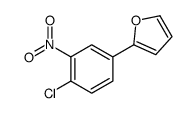 2-(4-chloro-3-nitrophenyl)furan结构式