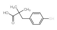 2,2-dimethyl-3-(4-sulfanylphenyl)propanoic acid结构式