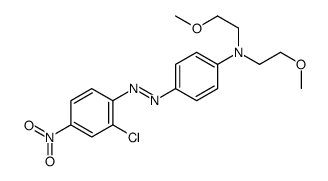4-[(2-chloro-4-nitrophenyl)diazenyl]-N,N-bis(2-methoxyethyl)aniline结构式