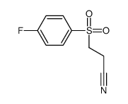 3-[(4-FLUOROPHENYL)SULFONYL]PROPANENITRILE结构式
