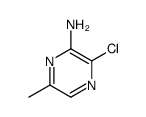 3-chloro-6-methylpyrazin-2-amine Structure