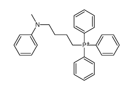 4-(N-methylanilino)butyl-triphenylphosphanium Structure