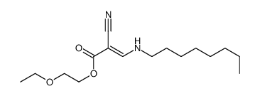 2-ethoxyethyl 2-cyano-3-(octylamino)prop-2-enoate结构式