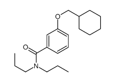 3-(cyclohexylmethoxy)-N,N-dipropylbenzamide结构式