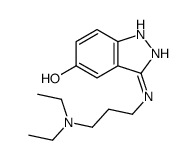 3-[3-(diethylamino)propylamino]-1H-indazol-5-ol结构式