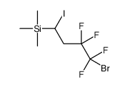 (4-bromo-3,3,4,4-tetrafluoro-1-iodobutyl)-trimethylsilane Structure