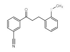 3'-CYANO-3-(2-THIOMETHYLPHENYL)PROPIOPHENONE结构式