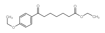 ethyl 7-(4-ethoxyphenyl)-7-oxoheptanoate结构式