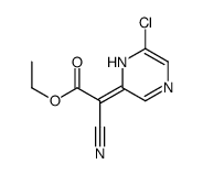 ethyl 2-(6-chloro-1H-pyrazin-2-ylidene)-2-cyanoacetate结构式