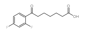 7-(2,4-difluorophenyl)-7-oxoheptanoic acid structure