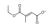4-ethoxy-3-methyl-4-oxobut-2-enoate Structure