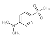 N,N-dimethyl-6-methylsulfonyl-pyridazin-3-amine结构式