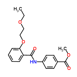 Methyl 4-{[2-(2-ethoxyethoxy)benzoyl]amino}benzoate结构式