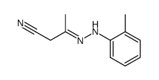 3-o-tolylhydrazono-butyronitrile结构式